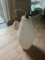 Oude design lamp jaren vijftig met geaderd decor, Antiek en Kunst, Antiek | Lampen, Ophalen of Verzenden