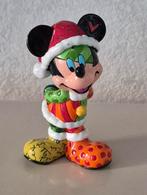Britto Mickey met Kerstmuts, Verzamelen, Disney, Ophalen of Verzenden, Mickey Mouse, Gebruikt, Beeldje of Figuurtje