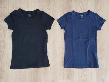 basic shirts korte en lange mouw 134/140 en 146 beschikbaar voor biedingen