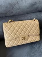 Chanel bag caviar leather, Ophalen of Verzenden, Gebruikt, Beige, Schoudertasje