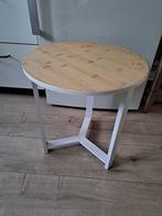 Bijzet tafel, Minder dan 55 cm, Rond, Zo goed als nieuw, Hout