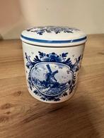 Delfts Blauwe Stroopwafel Pot, Ophalen of Verzenden