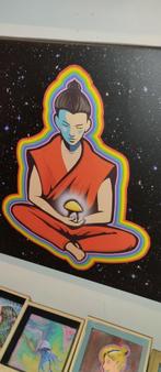 Psilocy Buddha - Art -Painting - schilderij - print - kunst, Hobby en Vrije tijd, Ophalen, Nieuw, Sticker