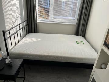 Stalen zwart bedframe Tweepersoonsbed 140x200, - afbeelding 3