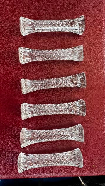 Messenleggers kristal 6 stuks. beschikbaar voor biedingen