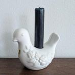 Zweedse Vintage Guldkroken HJO vogel kandelaar Wit, Huis en Inrichting, Woonaccessoires | Kandelaars en Kaarsen, Overige materialen