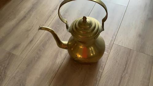 Koperen ketel met klepje wat open kan aan de tuit, Antiek en Kunst, Antiek | Koper en Brons, Ophalen of Verzenden