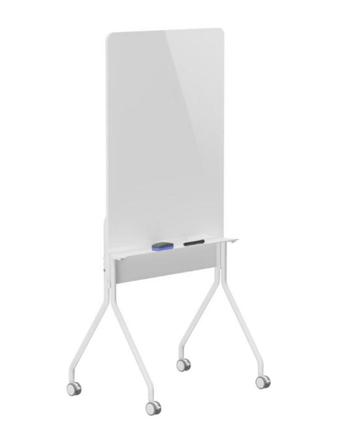 VDD - Whiteboard - met plank - op wielen - enkelzijdig beschikbaar voor biedingen