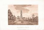 Utrecht. Water gate Utrecht and the Dom Tower 1789 Aquatint, Antiek en Kunst, Ophalen of Verzenden
