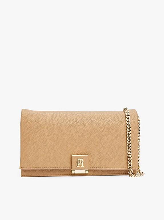 Tommy hilfiger monogram schoudertas Nieuw, Sieraden, Tassen en Uiterlijk, Tassen | Damestassen, Nieuw, Schoudertasje, Beige, Ophalen of Verzenden