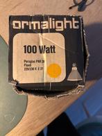 Ormalight 100W PAR38 Flood Lamp - E27 Fitting, Gebruikt, 60 watt of meer, Soft of Flame, Gloeilamp