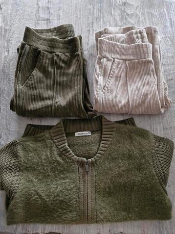 ANNA BLEU van Toor set vest 2x broek S 36 vintage rib zgan  beschikbaar voor biedingen