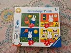 Nijntje 4 puzzels, Ophalen, 10 tot 50 stukjes, Zo goed als nieuw, 2 tot 4 jaar