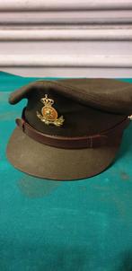 millitaire uni- khaki platte pet mrt officiers embleem, Ophalen of Verzenden, 'T Olde Gre-j, Info@toldegrej.nl, Endepoelstraat 20f Didam
