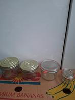 Weckpotjes glas Le Parfait kleine potjes., Ophalen, Zo goed als nieuw, Glas, Pot, Bus of Blik
