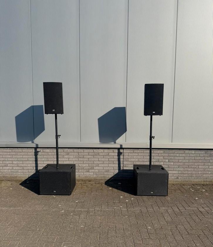 DAP Audio DRX-15BA Subs & DRX-10A Tops - Zo Goed Als Nieuw!, Audio, Tv en Foto, Luidsprekers, Zo goed als nieuw, Complete surroundset
