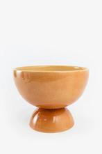 NIEUWE Sissy Boy oranje schaal met voet, Porselein of Keramiek, Schaal, Rond, Nieuw