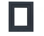 Kunststof antraciet kozijn b50 x h60 RAL7016, Doe-het-zelf en Verbouw, Kozijnen en Schuifpuien, Kunststof, Minder dan 75 cm, Raamkozijn