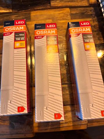 3x nieuw Osram G24q-2, 7w, 700 lm. beschikbaar voor biedingen