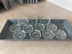 Onderzetters kristal antiek 11 stuks, Ophalen