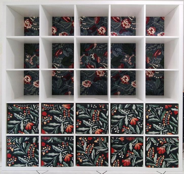 Ikea Kallax kast wit + 10 Drona bakken, Huis en Inrichting, Kasten | Boekenkasten, Gebruikt, 100 tot 150 cm, 100 tot 150 cm, 25 tot 50 cm