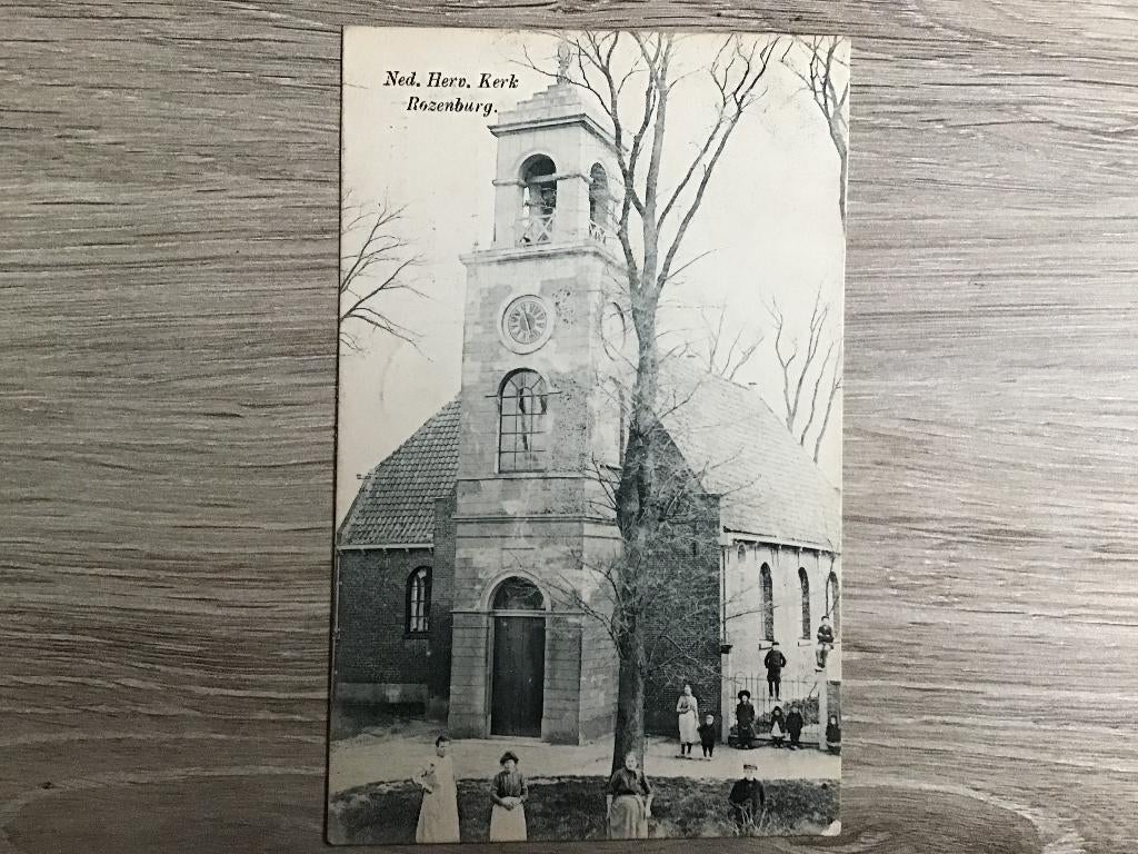 Rozenburg Ned.Herv.Kerk 1905, Verzamelen, Verzenden, Voor 1920, Gelopen, Zuid-Holland