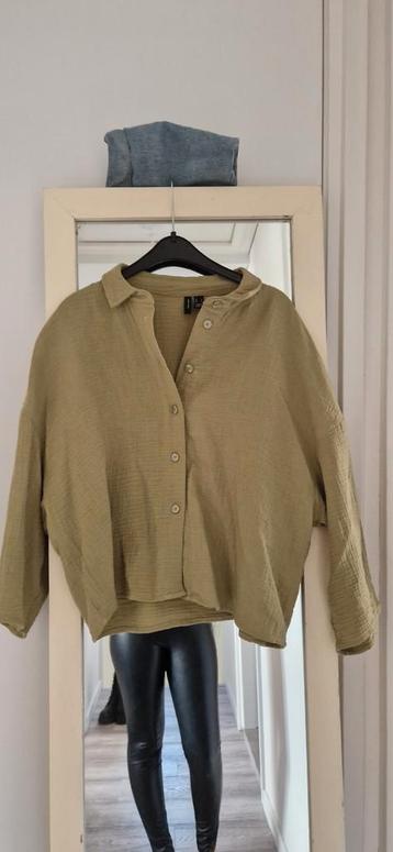 Olijf kleurige blouse vero moda s beschikbaar voor biedingen