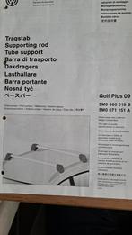 Dakdragers Golf Plus en boekje voor gebruiksaanwijzing, Auto diversen, Dakdragers, Ophalen of Verzenden, Zo goed als nieuw