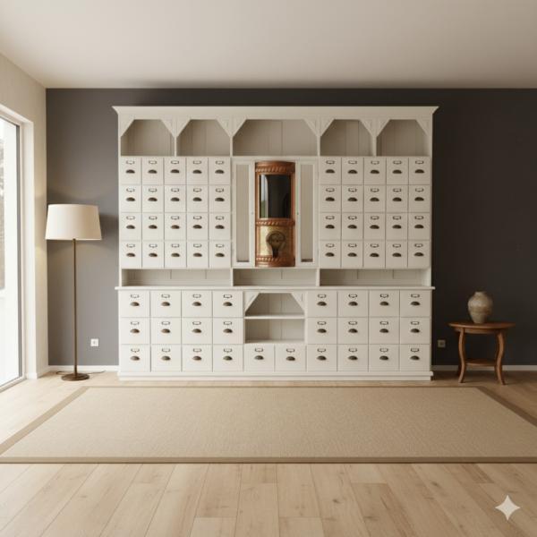 27653 Koffiekast Jugendstil 1910 Massief Hout, Antiek en Kunst, Antiek | Meubels | Kasten, Ophalen of Verzenden