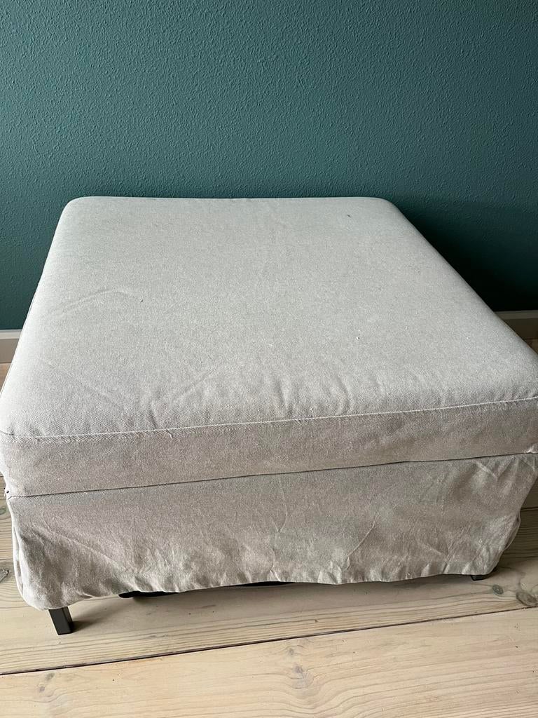Voetenbankje/hocker ikea met opbergruimte, Huis en Inrichting, Banken | Voetenbanken en Poefen, Ophalen, Zo goed als nieuw, Rechthoekig