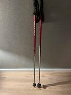 Paar skistokken Leki rood/grijs 125cm, Sport en Fitness, Skiën en Langlaufen, Stokken, 100 tot 140 cm, Zo goed als nieuw, Ophalen