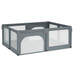 Box grondbox veiligheidshek donkergrijs GRATIS BEZORGD!, Kinderen en Baby's, Boxen, Verzenden, Nieuw, Rechthoekig