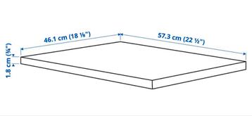 Ikea plank besta pax kast 57,3 cm x 46,1 cm wit - afbeelding 3