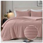 3 Dekbed Teddy 240x220 Roze Grijs en Groen, Wit, Tweepersoons, Ophalen of Verzenden, Deken of Dekbed
