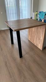 Bartafel / bar, met stalen poot, Ophalen, 50 tot 100 cm, 50 tot 100 cm, Zo goed als nieuw