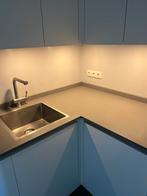 Handgemaakte Keuken met Inbouwapparatuur, Huis en Inrichting, Keuken | Complete keukens, Gebruikt, Wit, Hoekkeuken, Ophalen of Verzenden