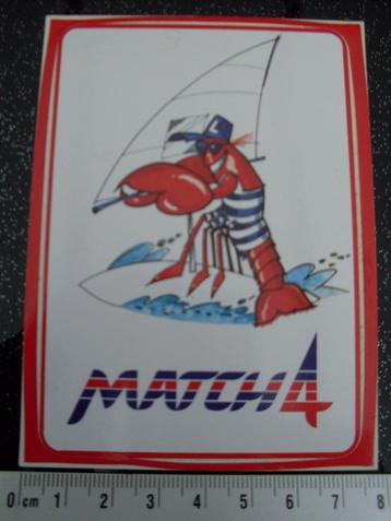 sticker match4 surfen logo kreeft humor beschikbaar voor biedingen