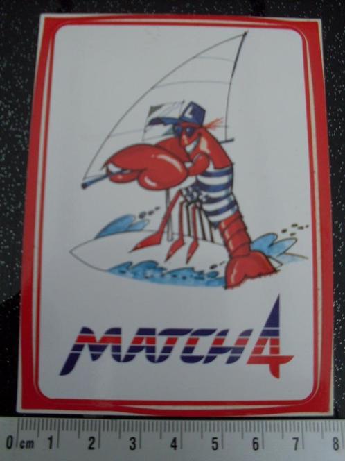 sticker match4 surfen logo kreeft humor, Verzamelen, Stickers, Zo goed als nieuw, Merk, Verzenden