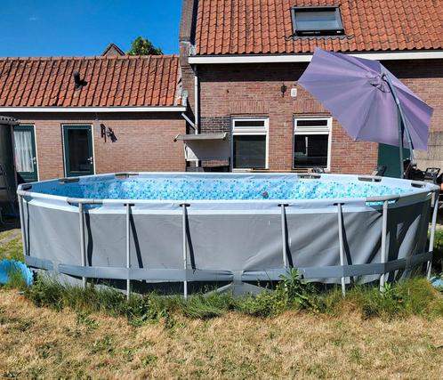 Zwembad Bestway power steel, Tuin en Terras, Zwembaden, Zo goed als nieuw, Opzetzwembad, 80 tot 120 cm, 400 cm of meer, 300 cm of meer