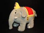STUDIO 100 OLIFANT TUMBI UIT BUMBA VELOURS LICHTGRIJS MET RO, Kinderen en Baby's, Speelgoed | Knuffels en Pluche, Ophalen of Verzenden