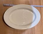 25 stuks Wit Keramiek Bord - ovaal 28,5 cm x  19,5 cm, Ophalen, Keramiek, Zo goed als nieuw, Bord(en)