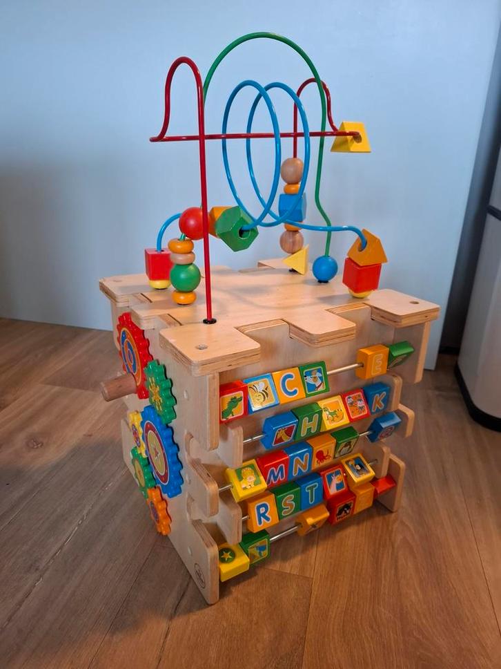 Activiteitenkubus groot, Kinderen en Baby's, Speelgoed | Educatief en Creatief, Gebruikt, Knutselen, Bouwen, Puzzelen, Taal en Lezen