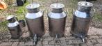 RVS Melkbussen / Melkvensters bussen / Liter kan, Tuin en Terras, Tuinwanddecoratie, Ophalen, Gebruikt, Ameide, Pellikaan