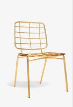 3x Gouden Bloomingville Mesh Eetkamerstoelen, Huis en Inrichting, Stoelen, Ophalen, Gebruikt, Overige kleuren, Drie