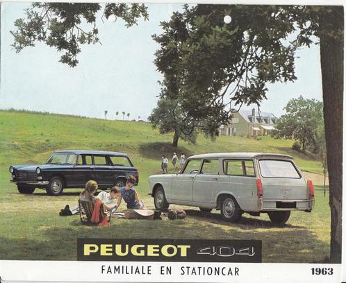 Peugeot 404 Familiale en Stationcar 1963, Boeken, Auto's | Folders en Tijdschriften, Gelezen, Peugeot, Verzenden