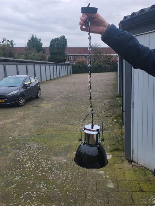 Industriële Hanglamp - Vintage Stijl, Huis en Inrichting, Lampen | Hanglampen, Gebruikt, Minder dan 50 cm, Metaal, Ophalen of Verzenden