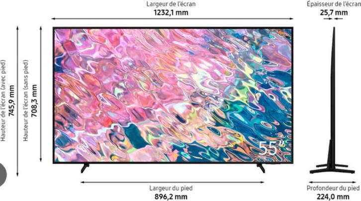 Samsung QE55Q64B, Audio, Tv en Foto, Televisies, Zo goed als nieuw, QLED, 100 cm of meer, 4k (UHD), Samsung, 50 Hz, Smart TV, Ophalen