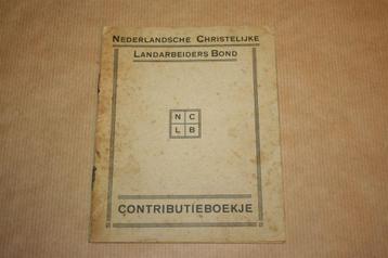 Ned. Christelijke Landarbeiders Bond Contributieboekje - 194 beschikbaar voor biedingen