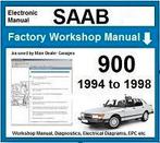 Saab 900 1994 to 1998 WIS & EPC Workshop manual op DVD, Verzenden