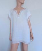 ABTIBES Blouse , Maat 44 , LINNEN, Verzenden, Zo goed als nieuw, Maat 42/44 (L), Wit